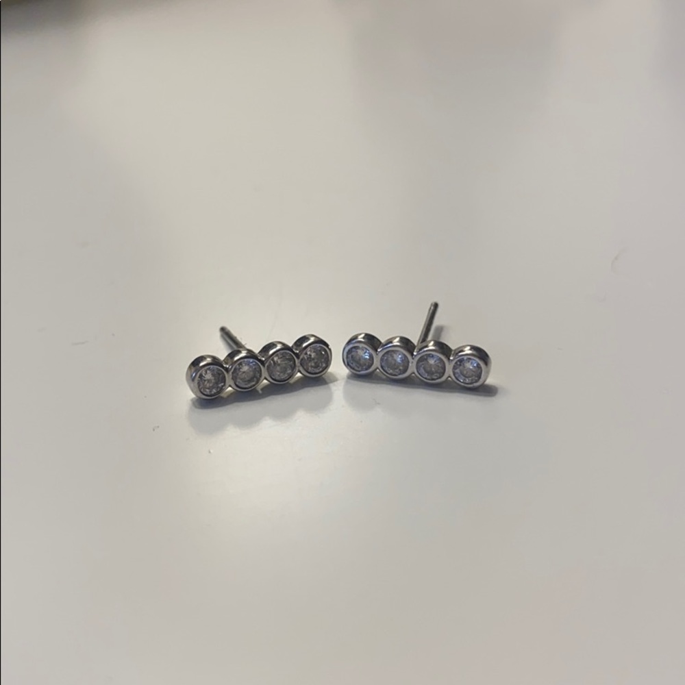 Henri Bendel Silver Earrings